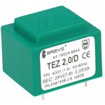 TEZ2/D400/24V, Трансформатор: залитый, 2ВА, 400ВAC, 24В, PCB, IP00, 90г, A: 28мм