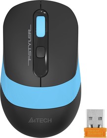 Фото 1/7 Мышь A4Tech Fstyler FG10 черный/синий оптическая (2000dpi) беспроводная USB (4but)