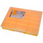 457240, Контейнер: коробка с перегородками, 370x295x58мм, желтый