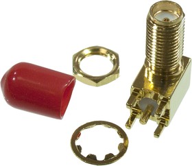 L-KLS1-SMA031, разъем SMA гнездо на плату и панель угл. 50Ом