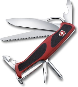 Фото 1/4 0.9663.MC, Нож Victorinox RangerGrip 78, 130 мм, 12 функций, красный с черным