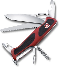 Фото 1/4 0.9563.MC, Нож Victorinox RangerGrip 79, 130 мм, 12 функций, красный с черным