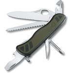 0.8461.MWCH, Нож Victorinox Soldiers Knife, 111 мм, 10 функций, зеленый