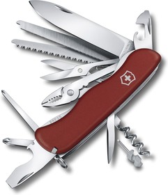 Фото 1/5 0.8564, Нож Victorinox WorkChamp 111 мм, 21 функция, красный