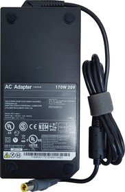 Фото 1/3 Блок питания (сетевой адаптер) для ноутбуков Lenovo 20V 8.5A 170W 7.9x5.5 мм с направляющими fastener черный, без сетевого кабеля Premium