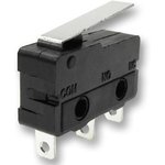 CSM40510A, Micro Switch CSM405, 5A, 1CO, 0.25N, Short Lever