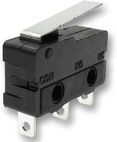 CSM40510A, Micro Switch CSM405, 5A, 1CO, 0.25N, Short Lever