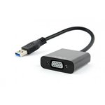 Cablexpert Видео-адаптер USB3 - VGA, черный (AB-U3M-VGAF-01)