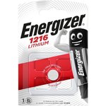 Energizer E300843603, Батарейка Energizer CR1216 BL1 Lithium 3V (1/10/140)