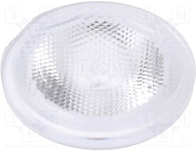 C10686, Линза для LED, круглая, Мат-л PммA плексиглас, прозрачный