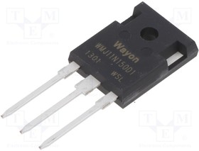 WMJ11N150D1, Transistor: N-MOSFET; WMOS™ D1; unipolar; 1.5kV; 11A; Idm: 44A; 250W