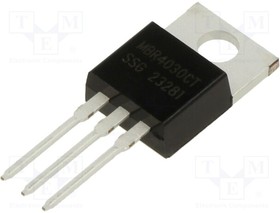 MBR4030CT, Diode: Schottky rectifying; THT; 30V; 40A; TO220AB; tube; Ir: 1mA