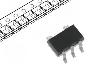 Фото 1/2 BAS21DW5T1G, Диод: импульсный, SMD, 250В, 0,2А, 50нс, SC88A, Ufmax: 1,25В, Ifsm: 2А