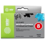 Картридж струйный Cactus CS-CLI8PC голубой для Canon MP970 iP6600D iP6700D (12ml)