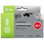 Картридж струйный Cactus CS-CLI451GY серый (10.2мл) для Canon MG6340/5440/IP7240