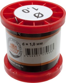 Припой ПОС40 ПРВ 1.0мм катушка 200г, (16-18г)