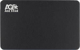 Фото 1/6 Внешний корпус для HDD/SSD AgeStar 3UB2AX2 SATA I/II/III USB3.0 алюминий черный 2.5"
