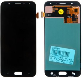 (J720F) дисплей в сборе с тачскрином (модуль) для Samsung Galaxy J7 Duo (SM-J720F) черный (2018) OLED