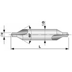 Сверло центровочное DIN 333 А 2,5 217025