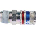 C103202155, Brass, Stainless Steel Male Pneumatic Quick Connect Coupling ...
