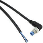 2273008-1, Right Angle Male 3 way M8 to Unterminated Sensor Actuator Cable, 1.5m
