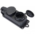 RPS-018-16-230-44 , Double socket with protective caps rubber 230V 2P+PE 16A ...