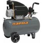 Компрессор поршневой Парма K-1500/50КМ масляный 198л/мин 50л 1500Вт серый/черный