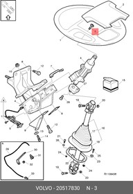 20517830, Винт(торкс) M12*20 VOLVO