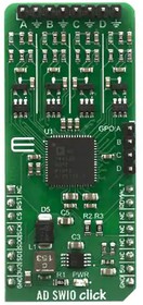 Фото 1/2 MIKROE-4081, AD74412R Data Acquisition System Click Board