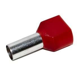 Наконечник штыревой втулочный изолированный KTE 2x10-14 2x10mm2/L=14mm/Красный (упак=500 шт.)
