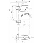 Смеситель для раковины тип См-УмОЦБА PSM-740-023