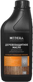 180 Деревозащитное масло для банных полков Готовый к применению препарат 1 л 2013-1