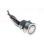1241.6454, Push-button Switch, MCS 30, Multicolor ring illumination (RGB), 30 mm