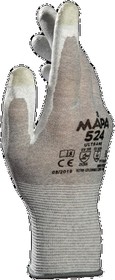 524030, Grey Carbon Fibre ESD Safety Gloves, Size 10, XL, Polyurethane Coating