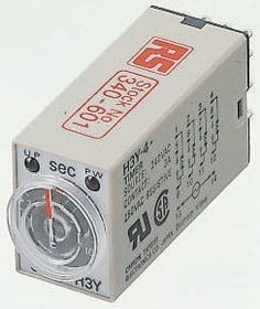 MT4L30M110VAC, Plug In Timer Relay, 110V ac, 4-Contact, 1.5 → 30min, 1-Function, 4PDT
