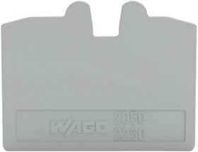 2050-1291, End Plate, Grey, 32.5 x 25.2mm, PU%3DPack of 25 pieces