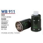 WB911, Фильтр топливный HYUNDAI Tucson/Santa Fe I/KIA Ceed/Sportage II 2,0 ...