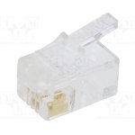 BM01064, Plug; RJ9; PIN: 4; Layout: 4p4c; for cable; IDC,crimped