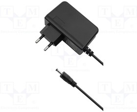 50777, Power supply: switched-mode; plug; 5VDC; 3A; 15W; Plug: straight