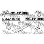 nm-a33mrr, ПОДУШКА ДВИГАТЕЛЯ ЗАДНЯЯ (NISSAN MAXIMA/CEFIRO A33 1998-2006) FEBEST