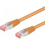 95582, Patch cord; S/FTP; 6; stranded; Cu; LSZH; orange; 1.5m; 28AWG