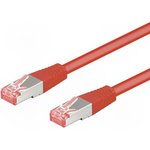 68281, Patch cord; S/FTP; 6; stranded; Cu; LSZH; red; 5m; 28AWG