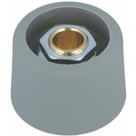 Rotary knob, 6 mm, plastic, gray, Ø 23 mm, H 16 mm, A3123068