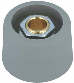 Фото 1/2 Rotary knob, 6 mm, plastic, gray, Ø 23 mm, H 16 mm, A3123068