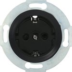 Розетка с з/к, со шторками (черн.) LK Vintage 883208-1