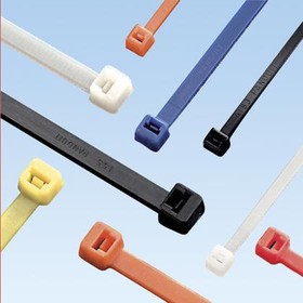PLT1.5I-M4Y, Pan-Ty® locking tie, intermediate cross section, 5.6" (142mm) length, nylon 6.6, yellow, bulk package.