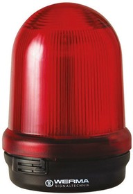 828.100.54, BM 828 Series Red Flashing Beacon, 12 V dc, Surface Mount, Xenon Bulb