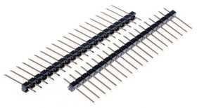 AW 108/20-T, AW Series Straight Through Hole Pin Header, 20 Contact(s), 2.54mm Pitch, 1 Row(s), Unshrouded