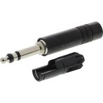 NP3TB-B, Phone Connectors 3C 1/4" PLG BLK