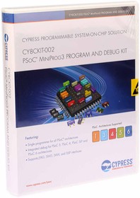 CY8CKIT-002, Комплект программирования и отладки, PSoC® MiniProg3, поддержка SWD / JTAG/ ISSP/ USB-I2C, SWD/JTAG, Cypress | купить в розницу и оптом